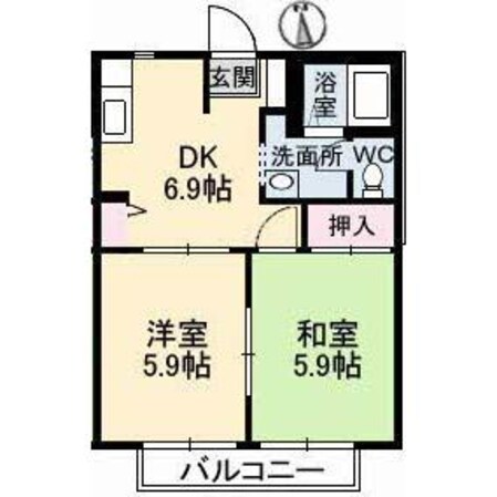 パークボナベンチャーハイツの物件間取画像